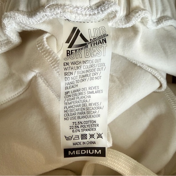 Alphalete Elmts Women's White Knit Cuffed Jogger Pants Size Medium 41624 - Picture 8 of 10